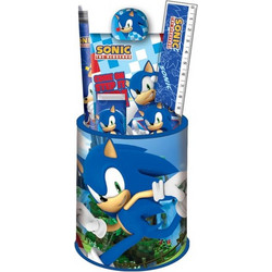 Gim Σετ Γραφικής Ύλης με Μολυβοθήκη Sonic 7 Τεμάχια