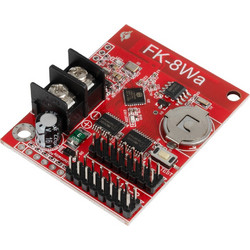 GLOBOSTAR CARD-FK-8Wa 90093 κάρτα μονόχρωμων LED επιγραφών, 2048x16/1024x32px, DC 5V IP20