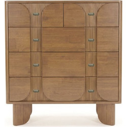 ΣΥΡΤΑΡΙΕΡΑ ΞΥΛΟ ΜΑΝΓΚΟ ΚΑΦΕ 100x38x105cm 810-00423 - Estheti - 810-00423