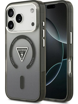 Guess IML Gradient Triangle Logo MagSafe Back Cover Black (iPhone 18 Pro Max / 17 Pro Max)