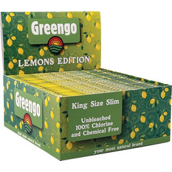 Greengo Χαρτάκια Lemons Edition Ακατέργαστο - King Size Slim 50τεμ