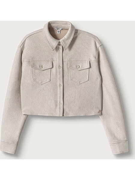 GUESS SUEDE LS SHIRT ΠΟΥΚΑΜΙΣΟ ΠΑΙΔΙΚΟ GIRL J6BH04W3952-FNOE Biege