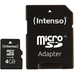 Intenso microSDHC 4GB Class 10 + Adapter