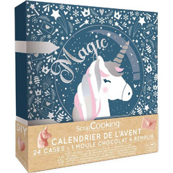 ΗΜΕΡΟΛΟΓΙΟ ΑΝΤΙΣΤΡΟΦΗΣ ΜΕΤΡΗΣΗΣ/ADVENT SCRAP COOKING CALENDAR - UNICORN