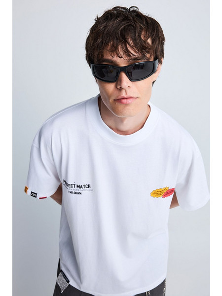 GRWN PRINTED T-SHIRTS GRW014-902-04-WHITE Λευκό