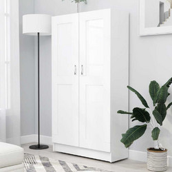 Βιβλιοθήκη Λευκή 82,5 x 30,5 x 150 εκ. Επεξ. Ξύλο