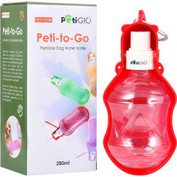 Petigio Φορητό Μπουκάλι Νερού για Σκύλους 280 ml Κόκκινο