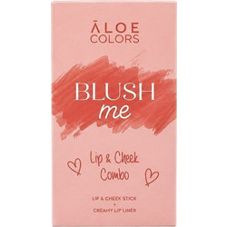 Aloe Colors Lip & Cheek Combo Blush Me με Lip & Cheek Stick για Χείλη & Ζυγωματικά 5.6g & Creamy Lip Liner Κρεμώδες Μολύβι Χειλιών, 0.5g, 1σετ