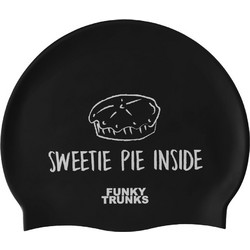 Funky Silicone Swimming Cap - Σκουφάκι Κολύμβησης Σιλικόνης |Sweetie Pie FUNKY TRUNKS White