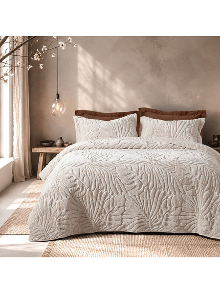 Κουβερλί 220x240 Υπέρδιπλο 530gsm Nima Silken Beige