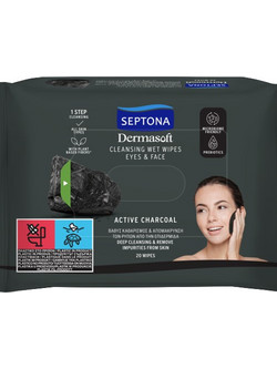 Septona Daily Clean Detox Μαντηλάκια Ντεμακιγιάζ 20τμχ