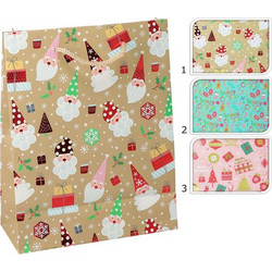 ΤΣΑΝΤΑ ΔΩΡΟΥ XMAS SWEETS SANTA 18x8x23cm ASSORTED