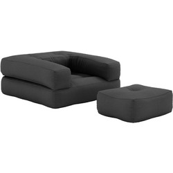 Πολυθρόνα-Κρεβάτι Futon CUBE - Karup - 734 Dark Grey