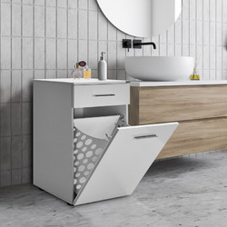 Multi Purpose Cabinet Adr-611-Pp-1 White Melamine Coated Particle Board 52x38x83 cm