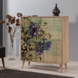 Multi Purpose Cabinet Multilux - 727 Sonoma Oak Melamine Coated Particle Board 95x36x111 cm