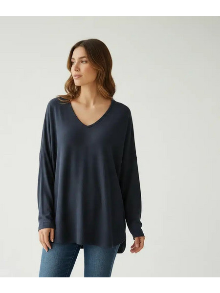 BENISSIMO 272839702 ΓΥΝΑΙΚΕΙΑ ΜΠΛΟΥΖΑ RIB ΜΠΛΕ ONE SIZE