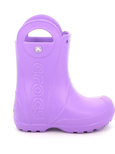 Παιδική Γαλότσα Crocs Handle It Rain Boot K Χρώματος Μωβ 211052-5FJ