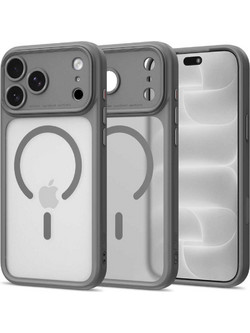 Tech-Protect MagPeak MagSafe CC Θήκη Matte Titanium (iPhone 18 Pro / 17 Pro)