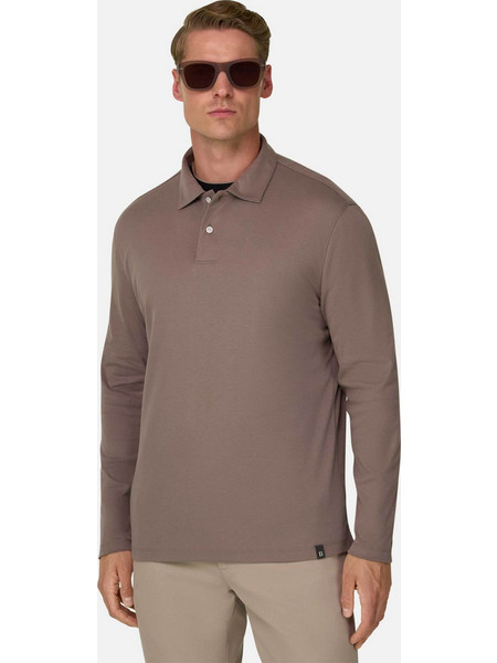 Boggi Milano Ανδρική Μπλούζα Polo Taupe BO26A087304
