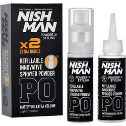 Nishman Refillable Sprayed Powder - Objemovy stylingovy pudr 20.0g
