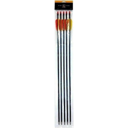 Poe Lang 29 Wooden Arrows Black Point (VD-002A-B3) - Set Of 5 - (VD-065-B3)