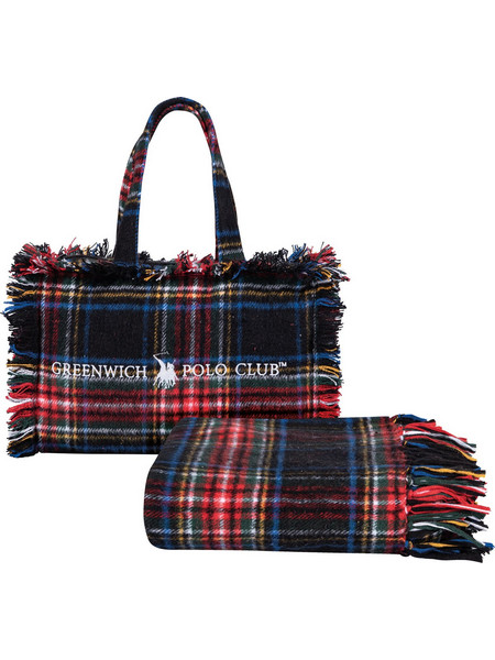 Greenwich Polo Club Ριχταρι 130X170 Με Τσαντα Μεγαλη Essential 2535 Blue Blue