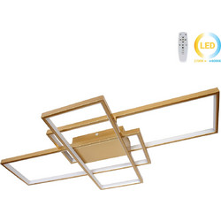 Φωτιστικό οροφής LED 82W 87Χ49Χ8 εκ. χρυσό με controller - GLOBOBOX 602160