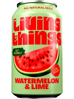 Living Things Watermelon & Lime CAN Σόδα 330ml | 3 Τεμάχια