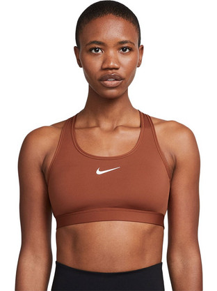 Nike Swoosh Bra Αθλητικό Μπουστάκι με Μέτρια Στήριξη Rusted DX6821-832