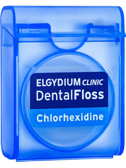 Elgydium Clinic DentalFloss Chlorhexidine Κερωμένο Οδοντικό Νήμα 50m