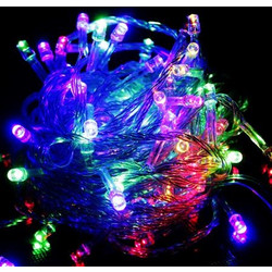 200 Λαμπάκια LED Χριστουγενιάτικα λαμπιόνια αδιάβροχα διακοσμητικά σε 5 χρωματισμούς (πολύχρωμα-λευκό-κόκκινο-πράσινο-μπλε)