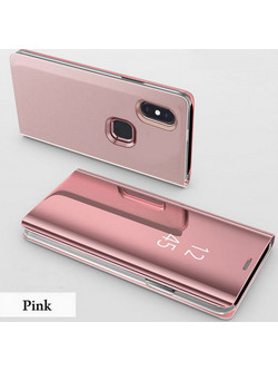 Θήκη Clear View για Huawei HONOR 8X Ροζ (ΟΕΜ)