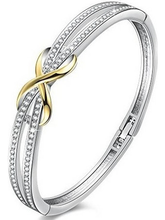 Angelady Ange Heart από λευκό χρυσό και κρύσταλλα Swarovski