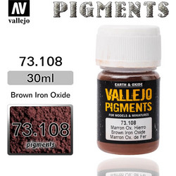 Vallejo Pigment 73.108 BROWN IRON OXIDE