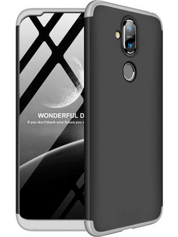GKK 360 Full Body Θήκη Nokia 8.1 (Black /Silver)