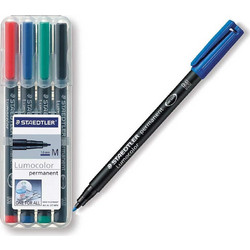 STAEDTLER LUMOCOLOR 317WP4 1.0mm SET ΜΑΡΚΑΔΟΡΟΙ ΑΝΕΞΙΤΗΛΟΙ