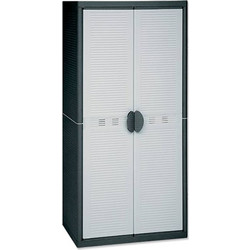 Terry Jumbo Qblack Δίφυλλη Πλαστική Ντουλάπα Εξωτερικού Χώρου Λευκή 897x537x1800cm 175207.0172