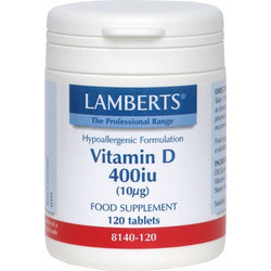 Lamberts Vitamin D 400iu 10μg 120 Ταμπλέτες