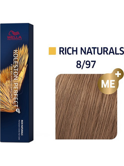 Wella Koleston Perfect Me+ Rich Naturals 8/97 Ξανθό Ανοιχτό Ιριζέ Καφέ Μόνιμη Βαφή Μαλλιών 60ml