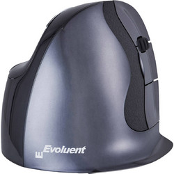 BakkerElkhuizen Evoluent D Small Ασύρματο Ποντίκι Εργονομικό Vertical Silver