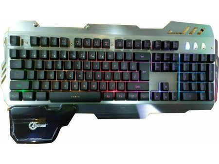 Andowl K55 Gaming Πληκτρολόγιο RGB Silver