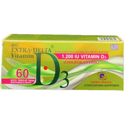 Medichrom Bio Extra Delta Vitamin D3 1200iu 60 Δισκία