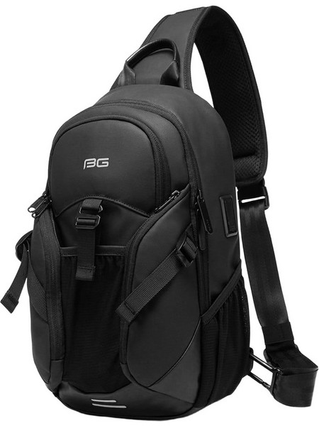 Bange Crossbody Ανδρική Τσάντα Στήθους Μαύρη 77120