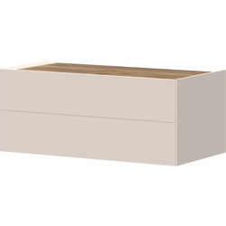 PoliHome Έπιπλο Τηλεόρασης Ξύλινο Μπεζ Μ90xΠ47xΥ37cm Spike Mini 162734159