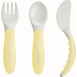 Mam Baby's Cutlery Σετ Βρεφικά Μαχαιροπίρουνα 6m+ Κίτρινα 3τμχ
