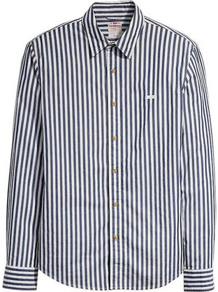 Levi's Ανδρικό Πουκάμισο Βαμβακερό Μακρυμάνικο Slim Fit Μπλε 86625-0041