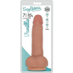 XR Brands Easy Riders Fine Ρεαλιστικό Dildo με Βεντούζα & Όρχεις 17.8cm Flesh
