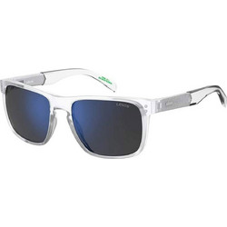 Levi's LV5058S 2M4XT Ανδρικά Γυαλιά Ηλίου Τετράγωνα Κοκάλινα Διαφανή με Μαύρο Polarized Φακό