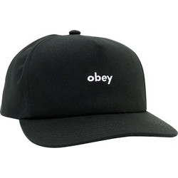 Obey Lowercase 5 Ανδρικό Καπέλο Jockey Snapback Υφασμάτινο Μαύρο 100490108-BLK