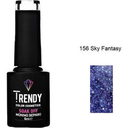Trendy Soak Off 156 Sky Fantasy Glitter Ημιμόνιμο Βερνίκι Νυχιών 6ml